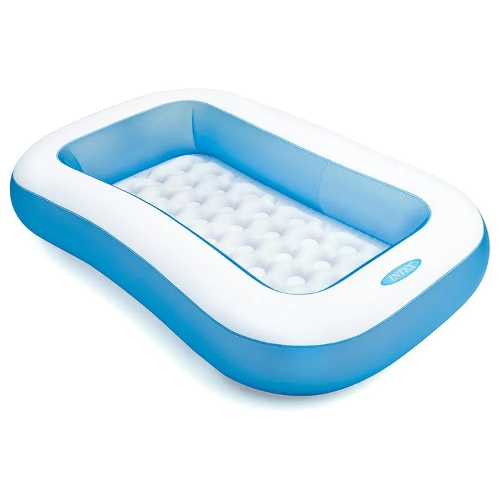 Intex Rectangular Baby Pool With Soft Inflatable Floor 65.5"
