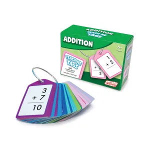 Junior Learning Addition Teach Me Tags - Educational Math Flashcards for Ages 5 