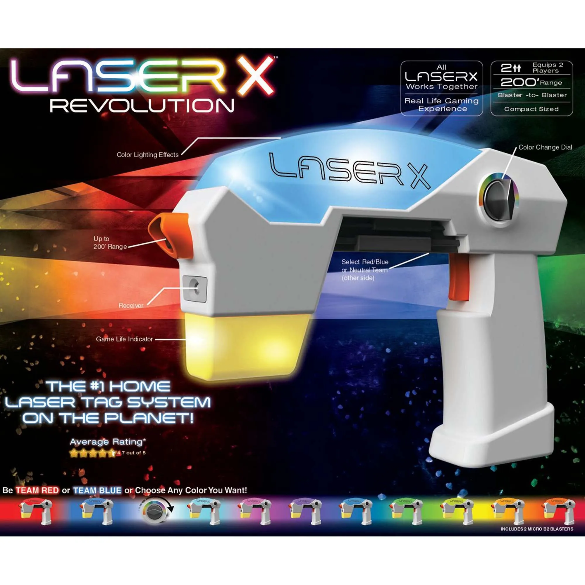 Laser X Revolution Micro Double Blasters, 1 Count