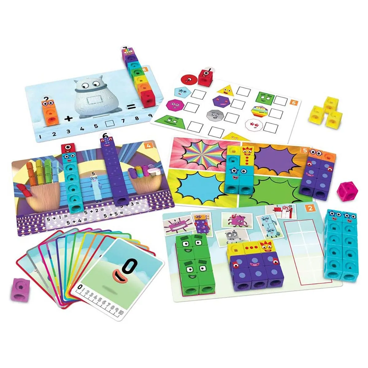 Learning Resources MathLink Cubes Numberblocks 1-10 Activity Set