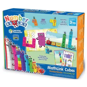 Learning Resources MathLink Cubes Numberblocks 1-10 Activity Set
