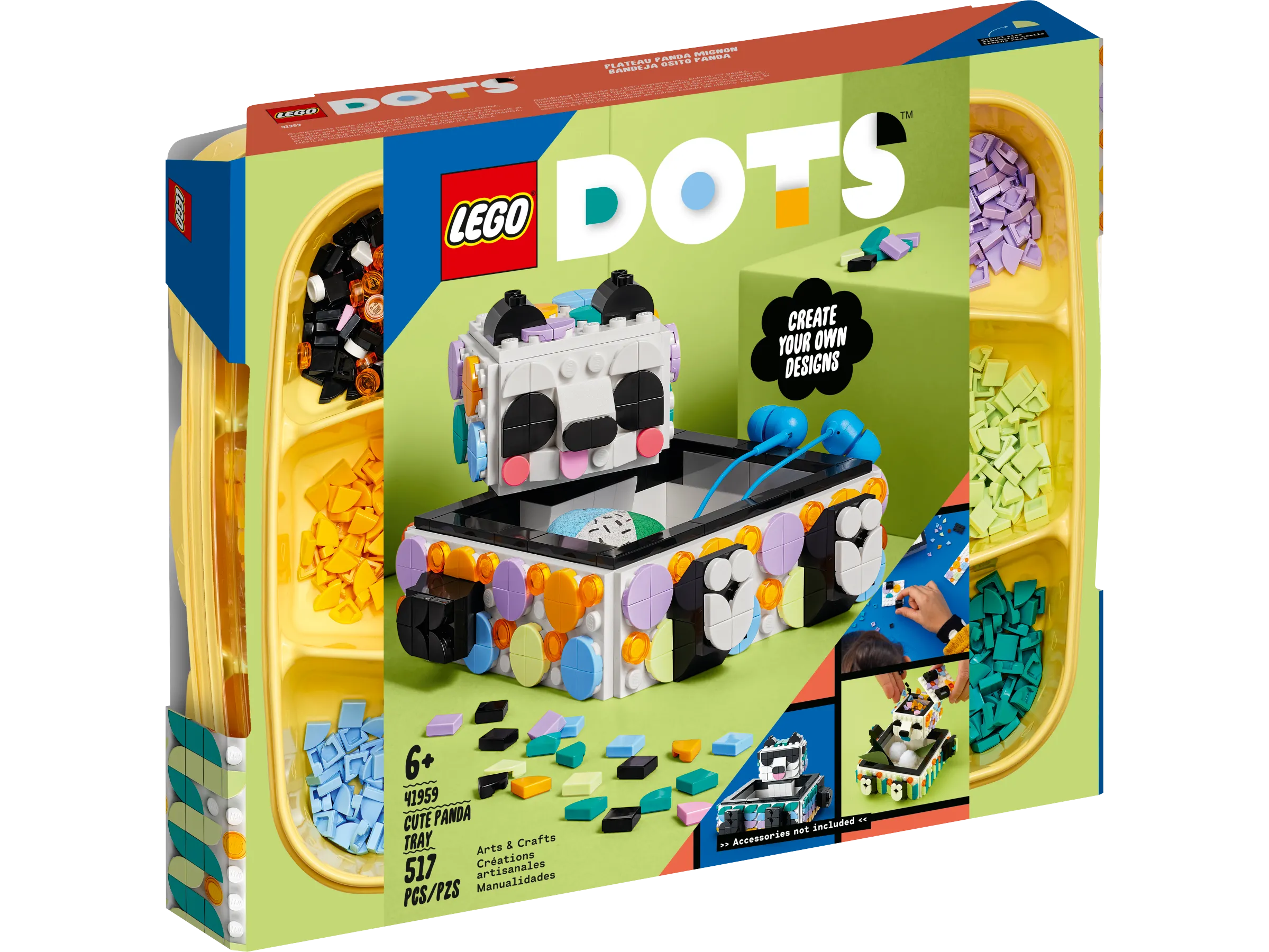 LEGO® DOTS Cute Panda Tray 41959