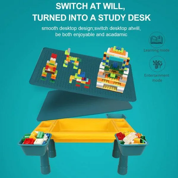 Multi-Functional Toy Block Table with 300 Pcs assimbly instructions