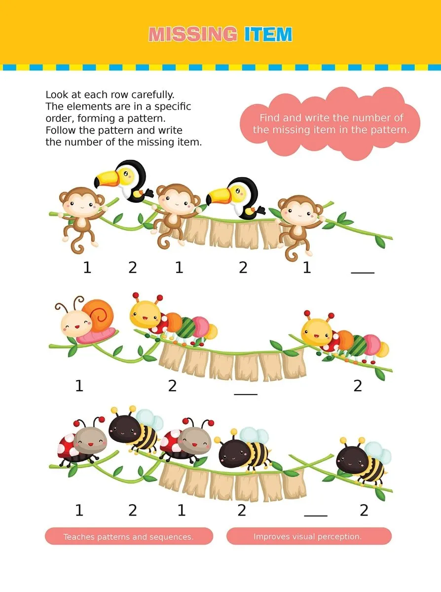 Om Books International Brain Games To Improve Memory Activity Book Level- 1