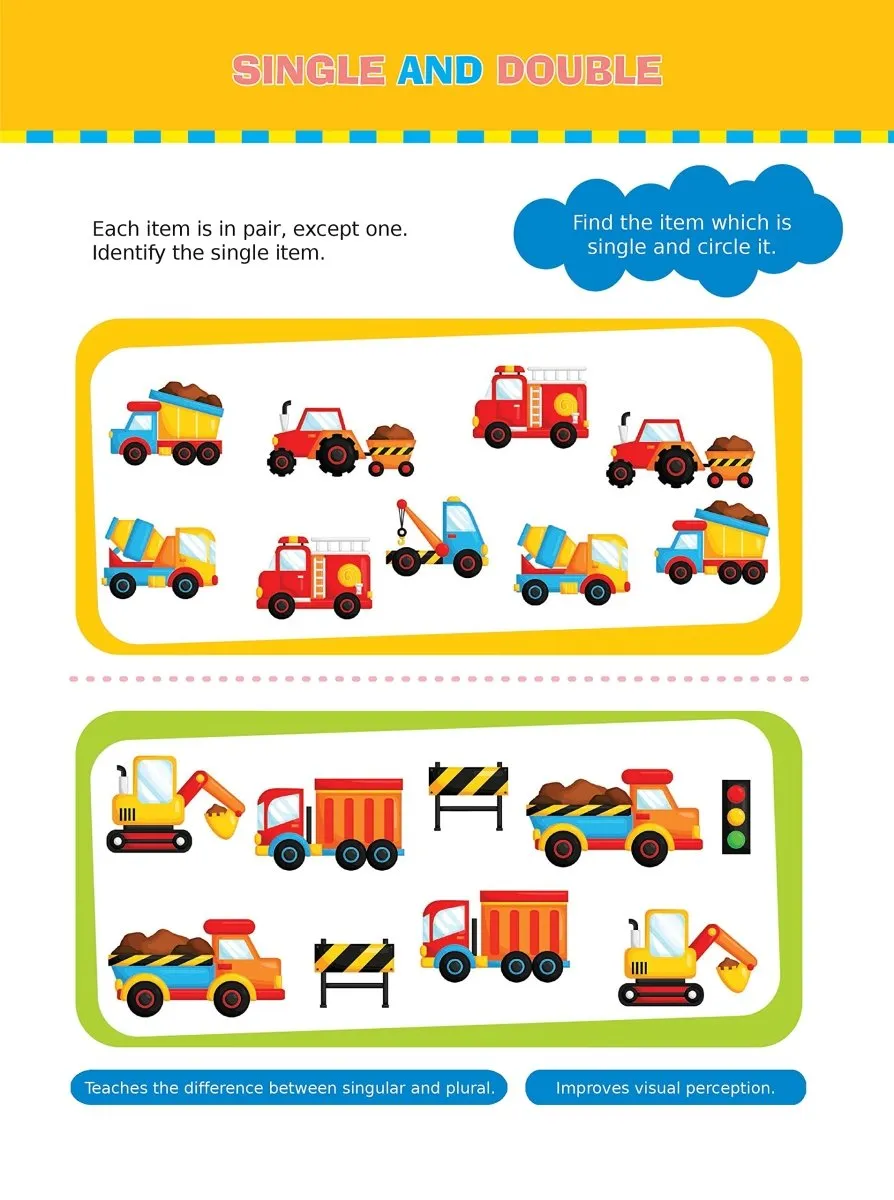 Om Books International Brain Games To Improve Memory Activity Book Level- 1