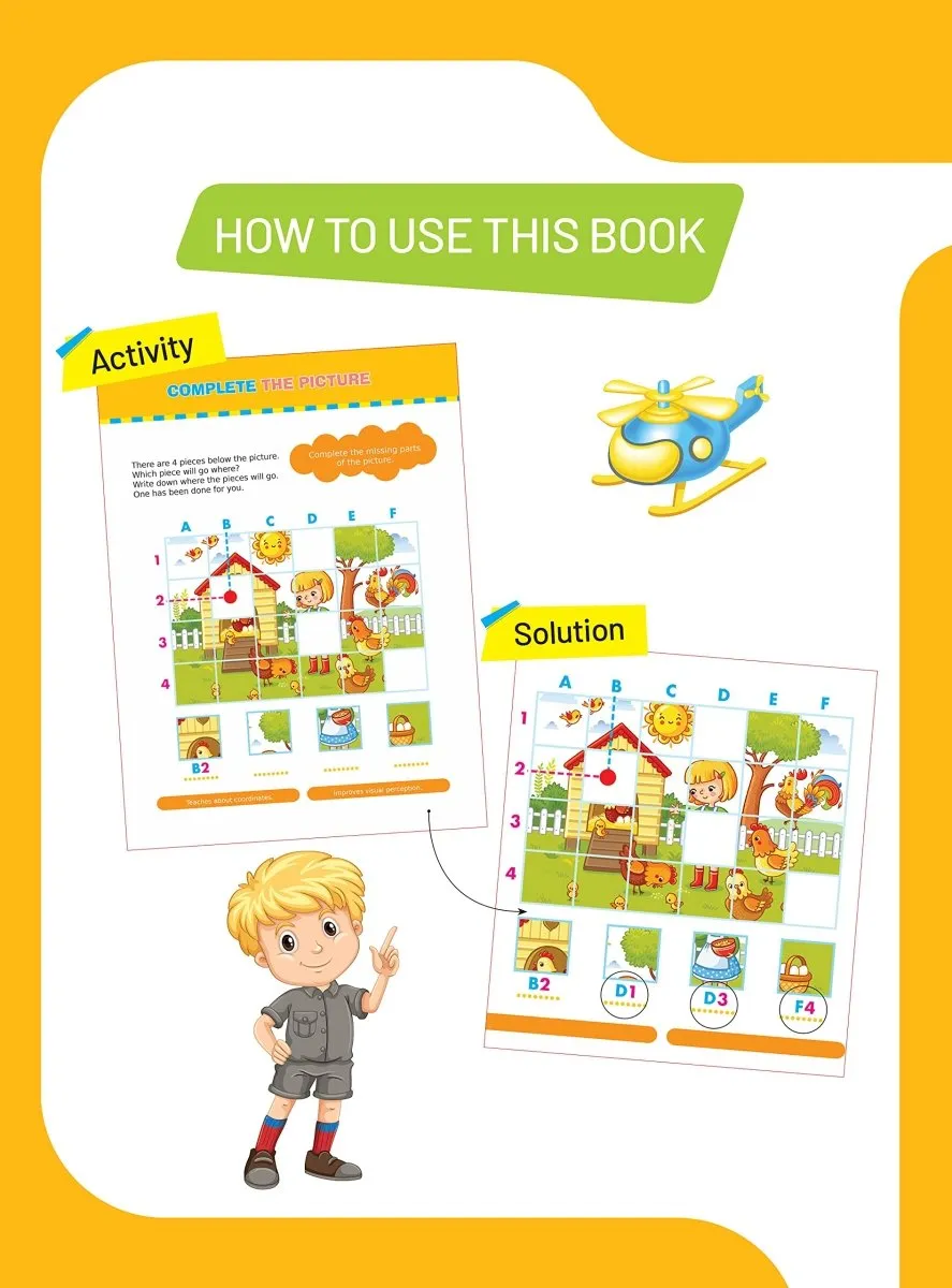Om Books International Brain Games To Improve Memory Activity Book Level- 1