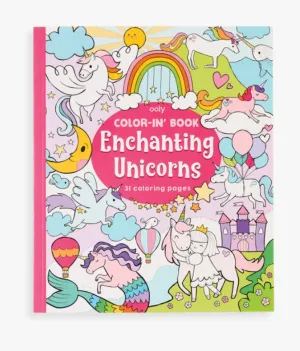 Ooly Color-In' Book - Enchanting Unicorns