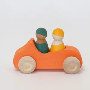 Orange - Large Convertible Toy Car | Wooden Imaginative Play Toys