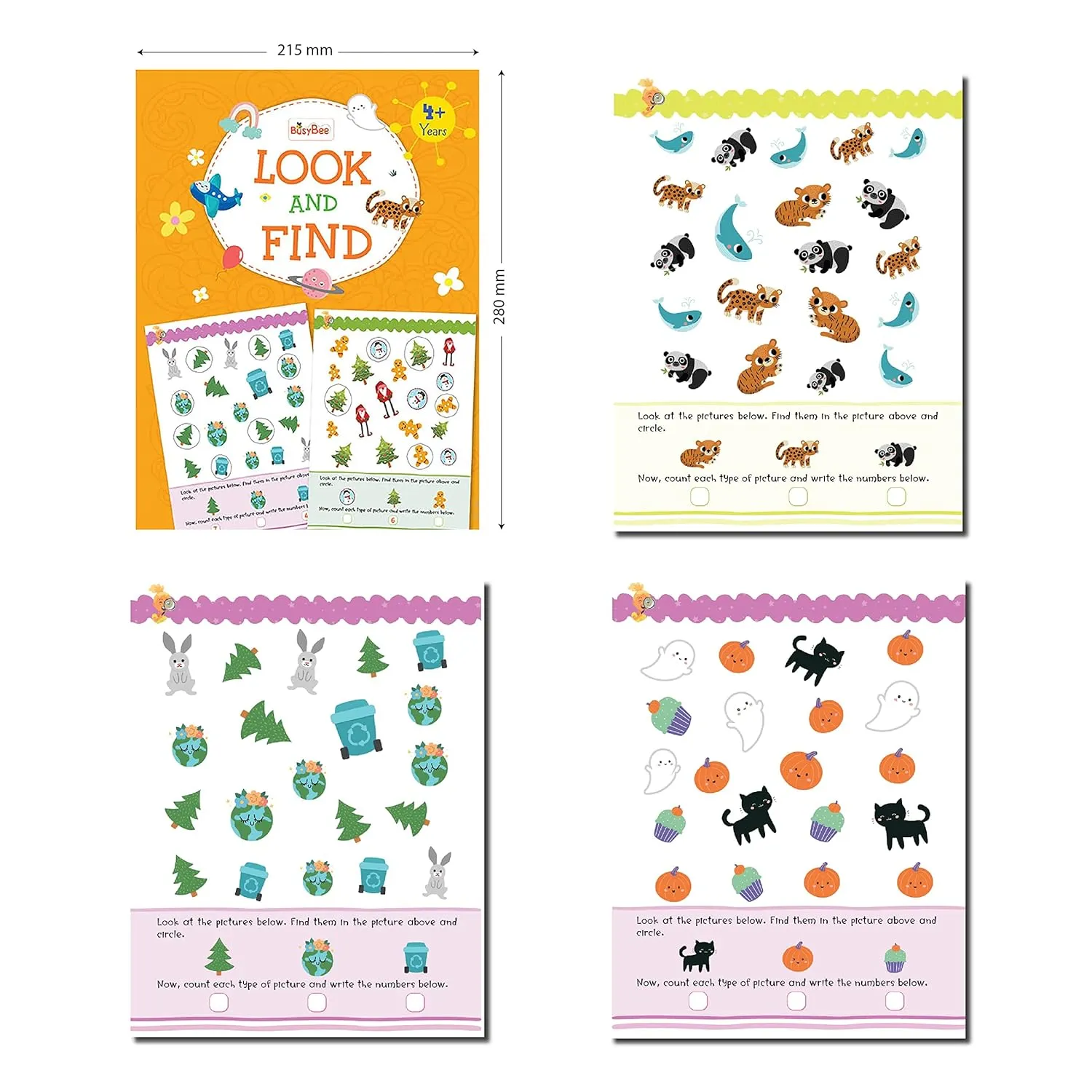 Pegasus 4 Super Activity Books For 4  Years
