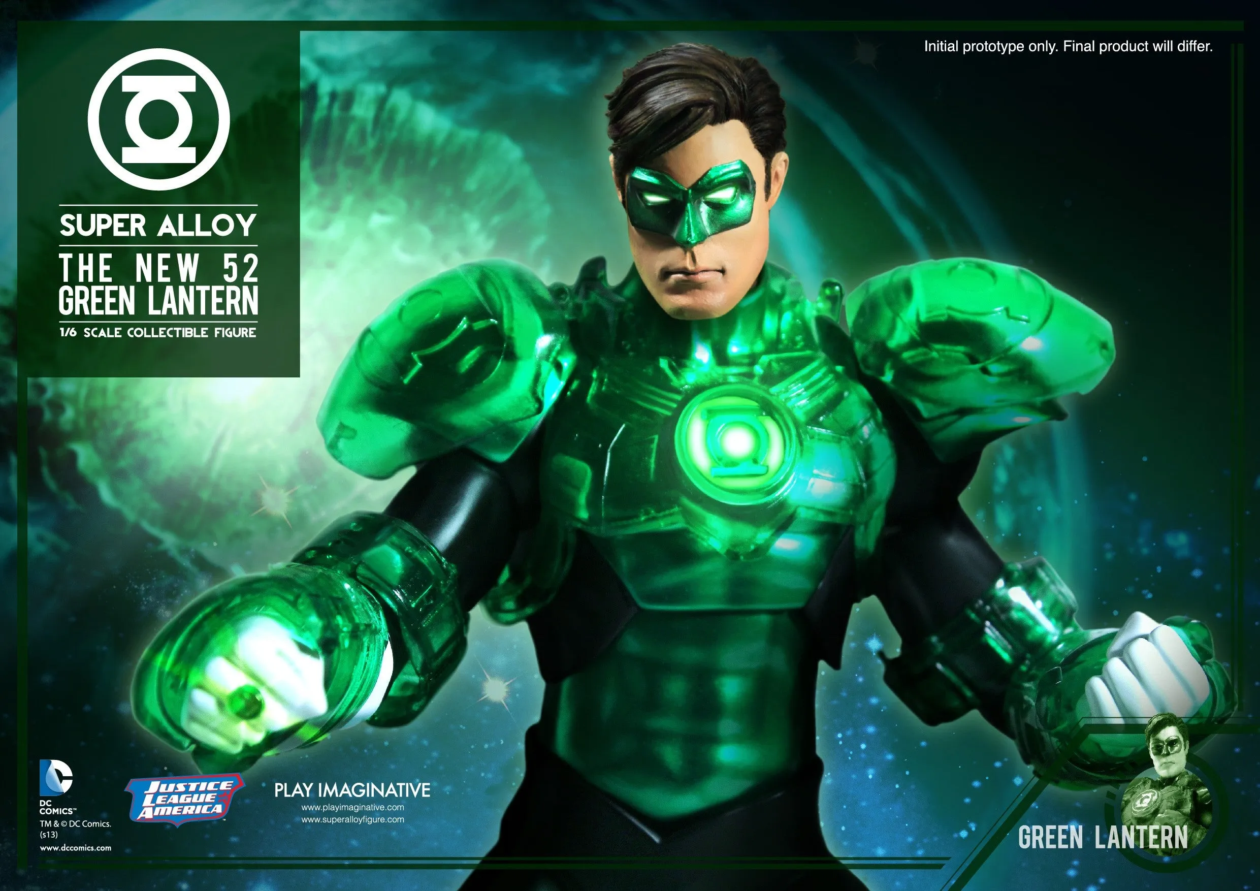 P.I. - Super Alloy - 1/6th Scale - DC New 52 Green Lantern Diecast Figure
