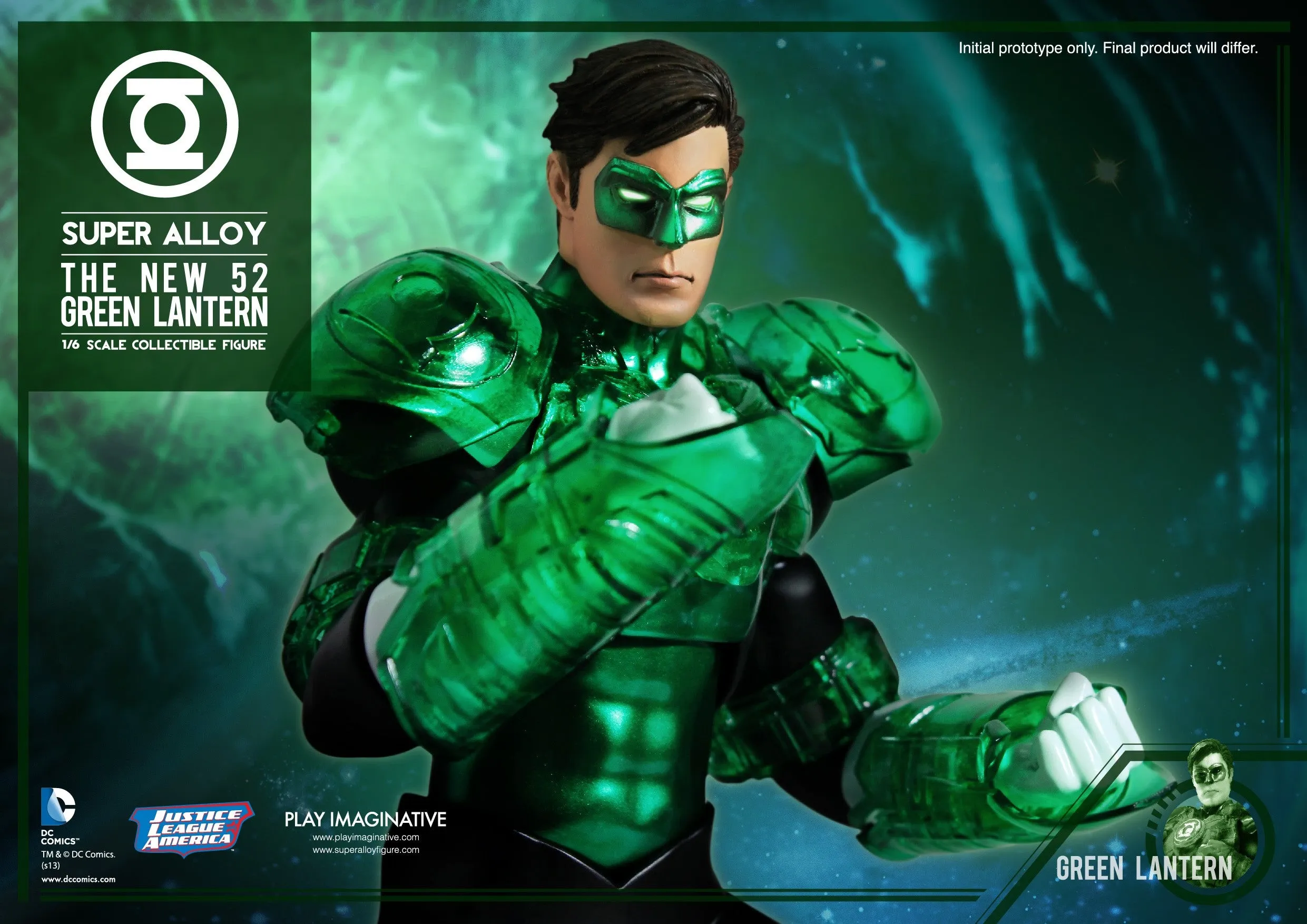 P.I. - Super Alloy - 1/6th Scale - DC New 52 Green Lantern Diecast Figure
