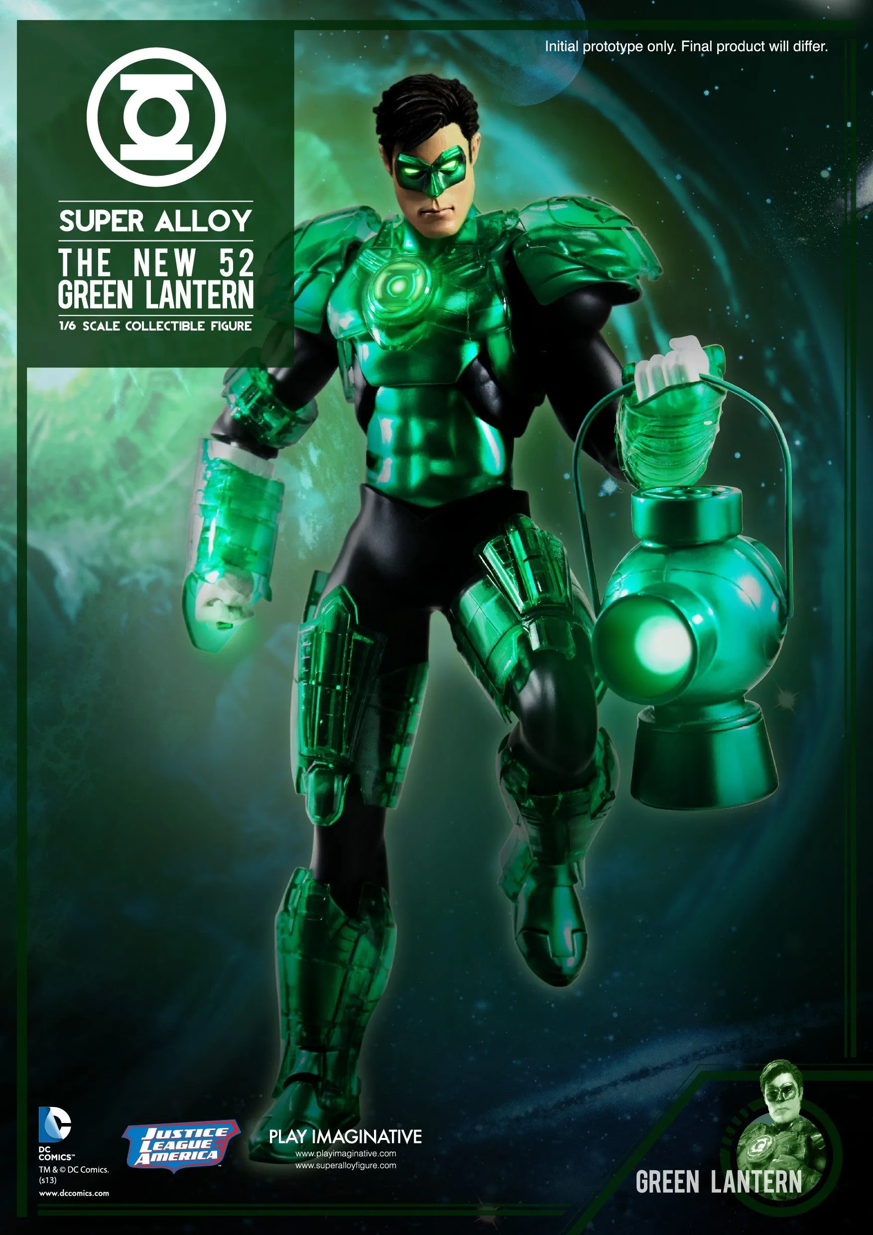 P.I. - Super Alloy - 1/6th Scale - DC New 52 Green Lantern Diecast Figure