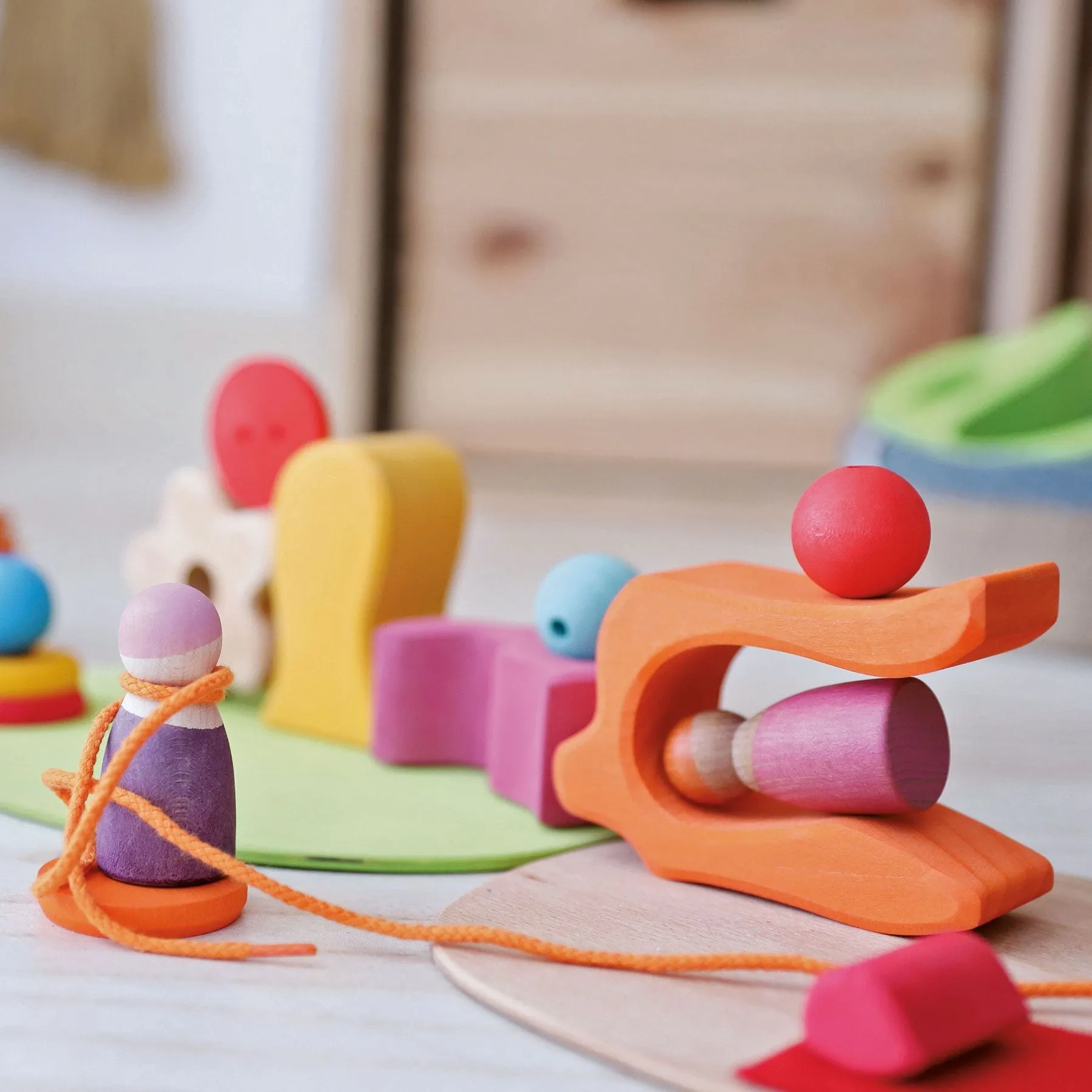 Play Down by the Meadow | Small World Playset | Wooden Toys for Kids | Open-Ended Play
