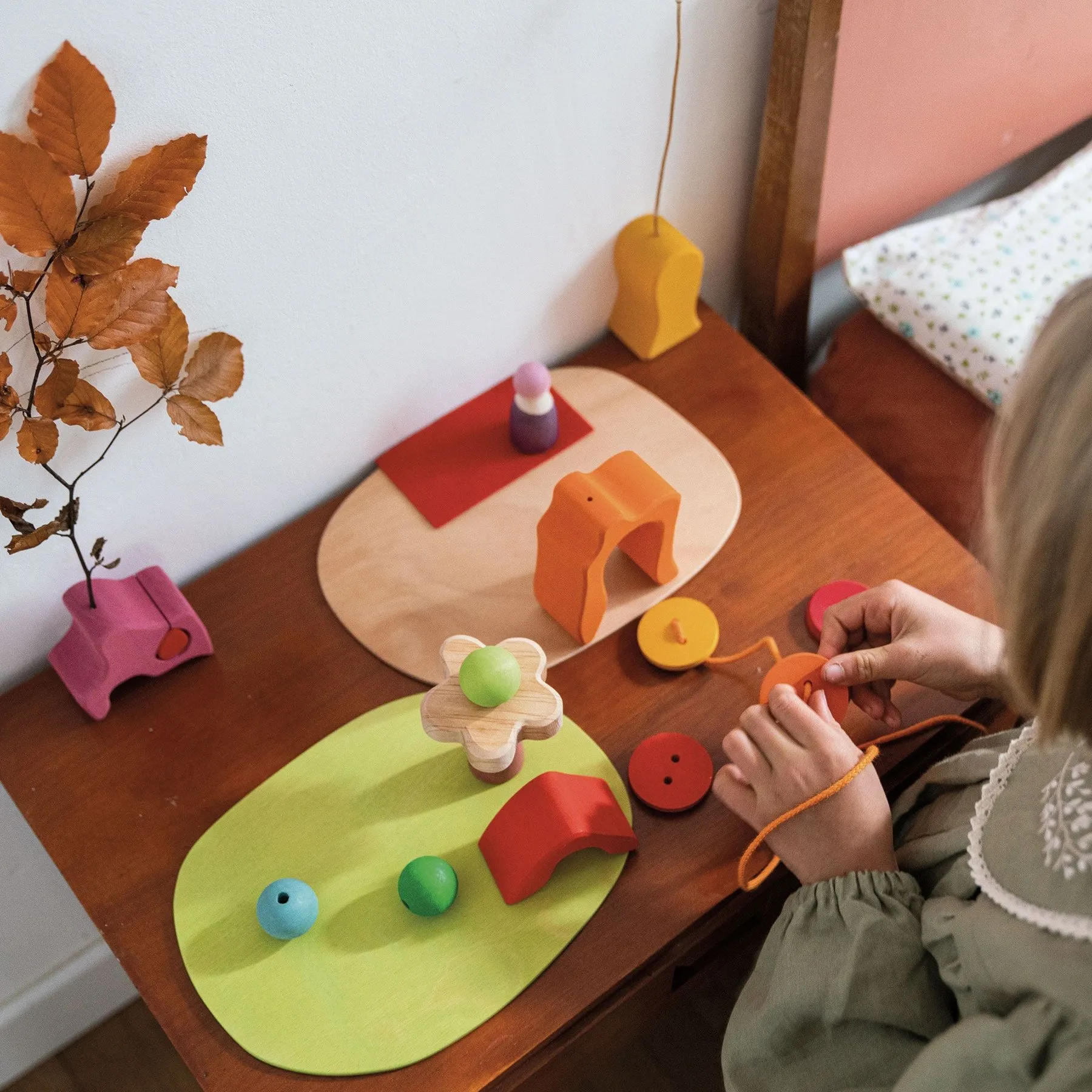 Play Down by the Meadow | Small World Playset | Wooden Toys for Kids | Open-Ended Play