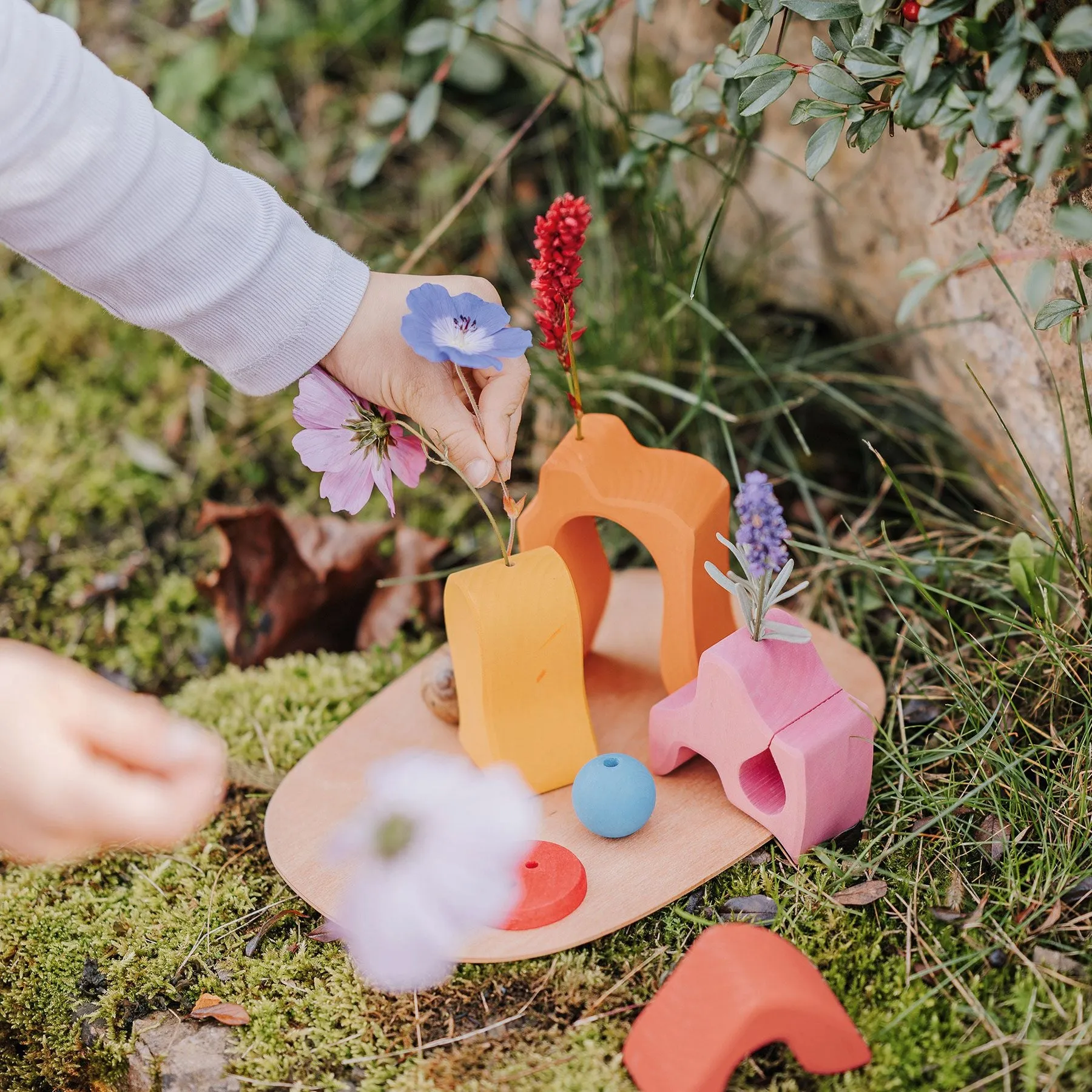Play Down by the Meadow | Small World Playset | Wooden Toys for Kids | Open-Ended Play