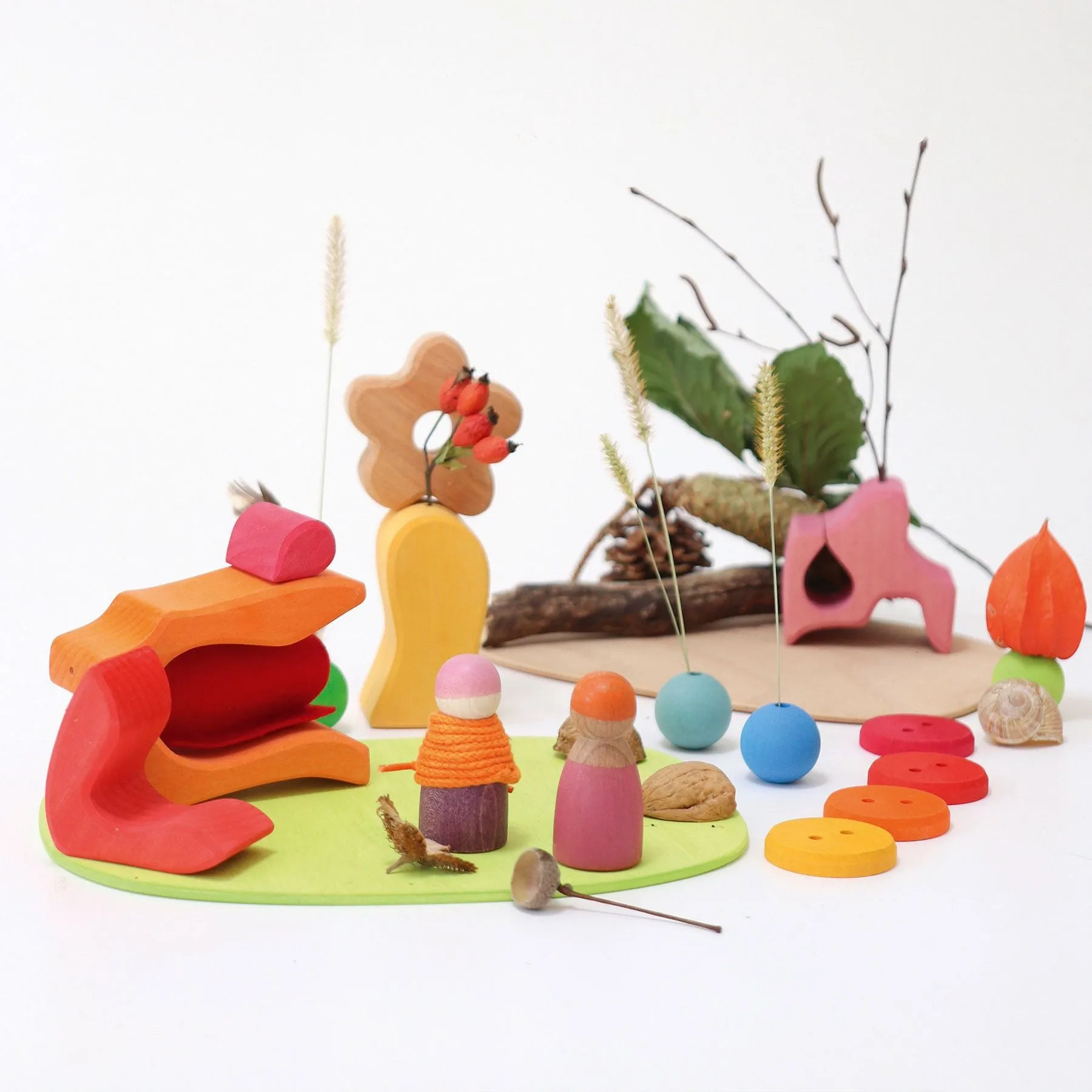 Play Down by the Meadow | Small World Playset | Wooden Toys for Kids | Open-Ended Play