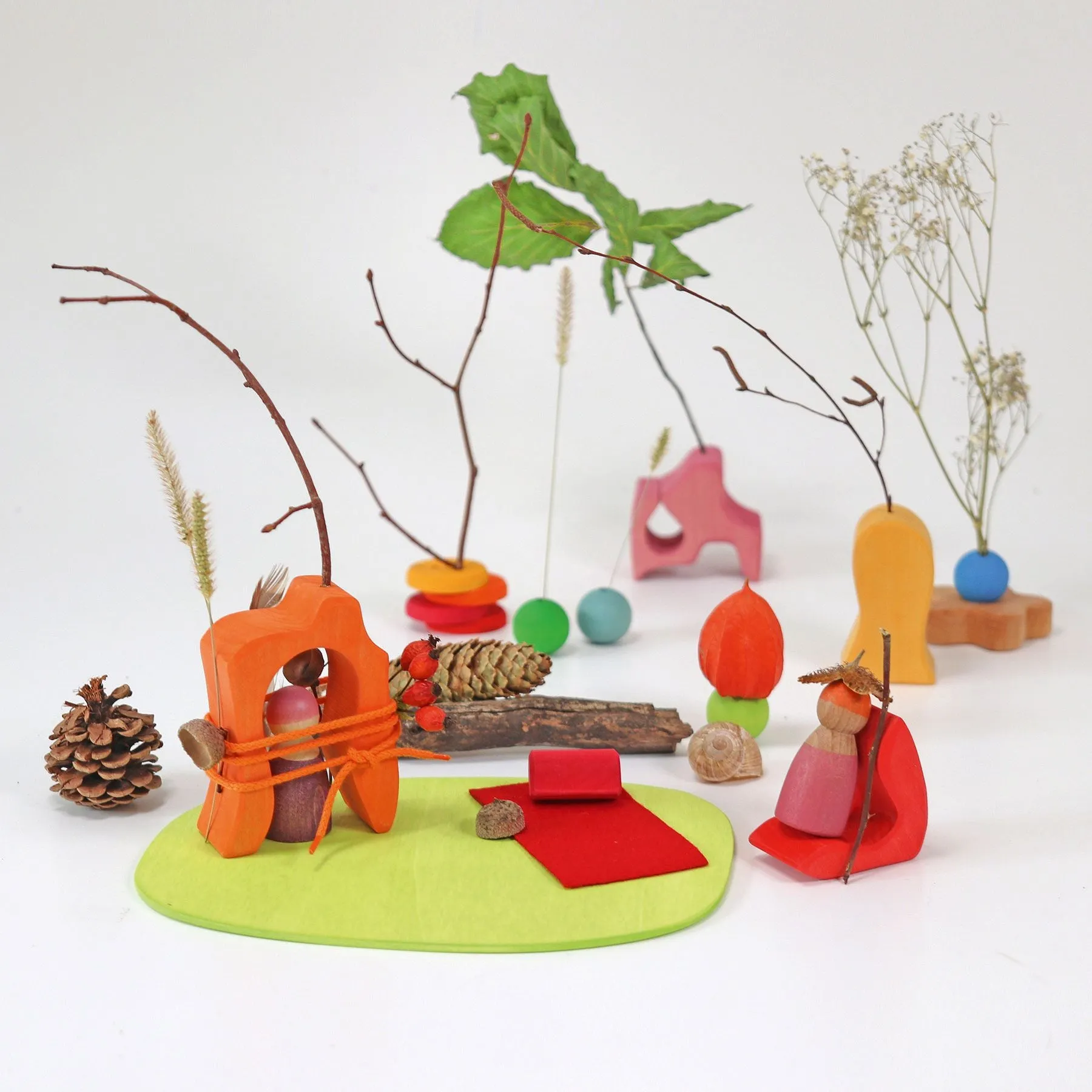Play Down by the Meadow | Small World Playset | Wooden Toys for Kids | Open-Ended Play