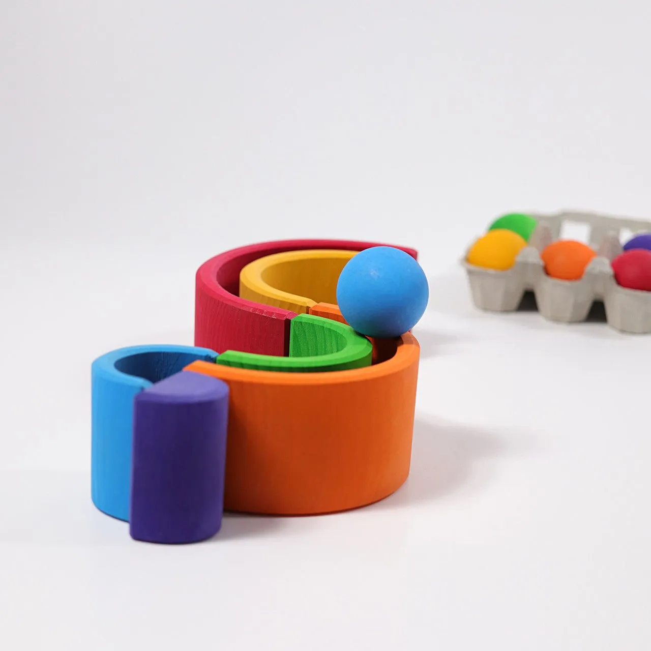 Rainbow | 6 Pieces | Wooden Toys for Kids | Open-Ended Play