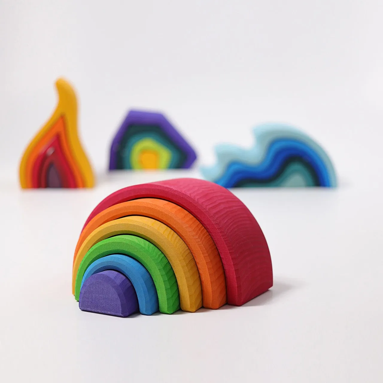 Rainbow | 6 Pieces | Wooden Toys for Kids | Open-Ended Play