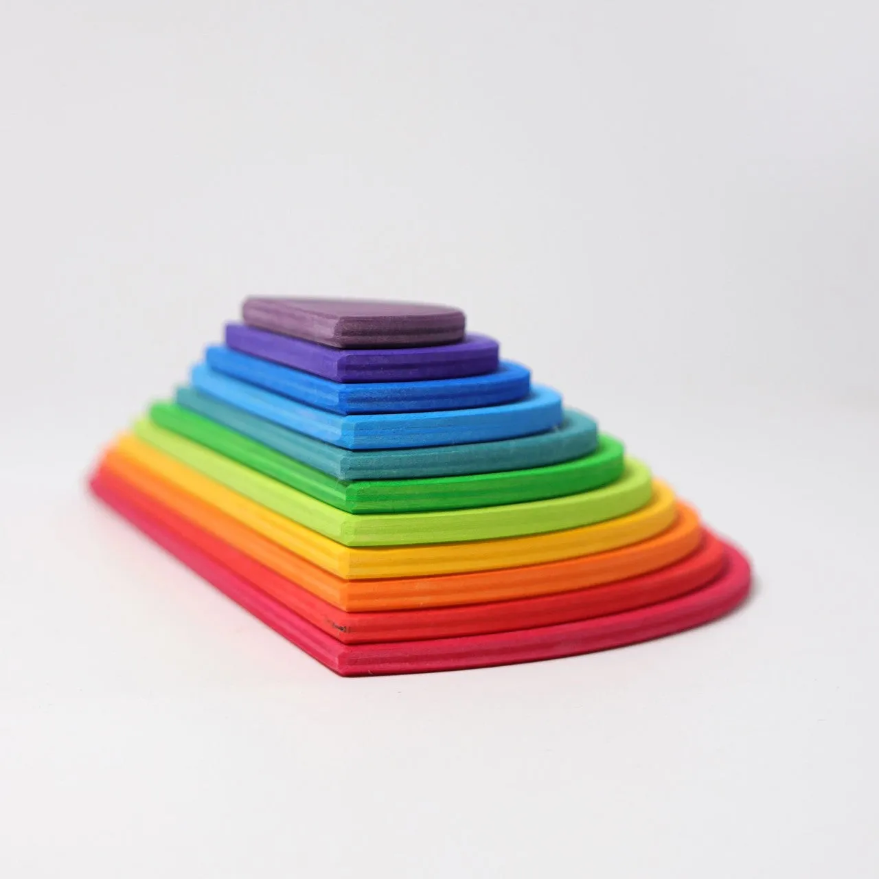 Rainbow Semi Circles | 11 Pieces | Wooden Toys for Kids | Open-Ended Play