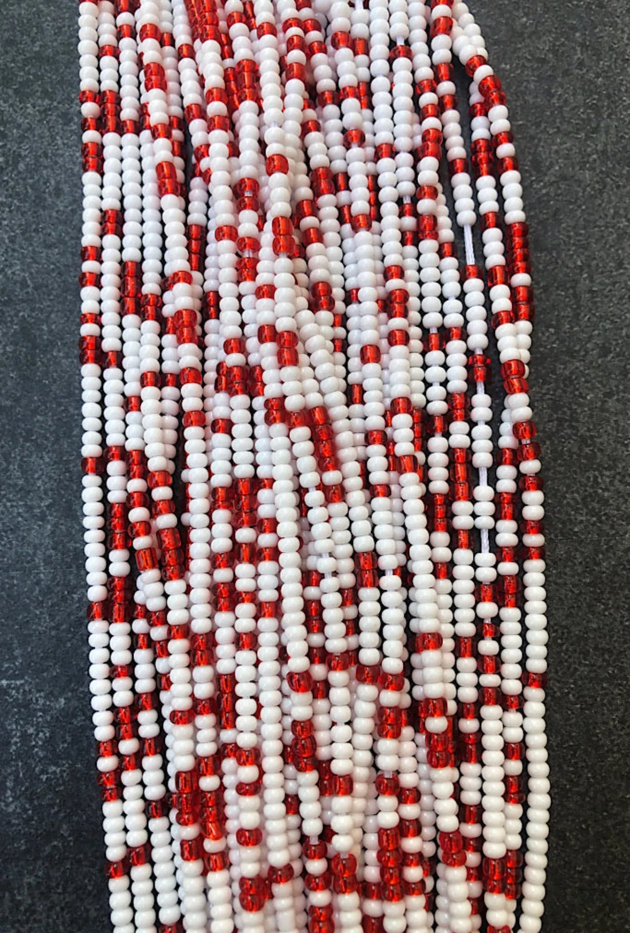 Red Lux Waist Bead Set