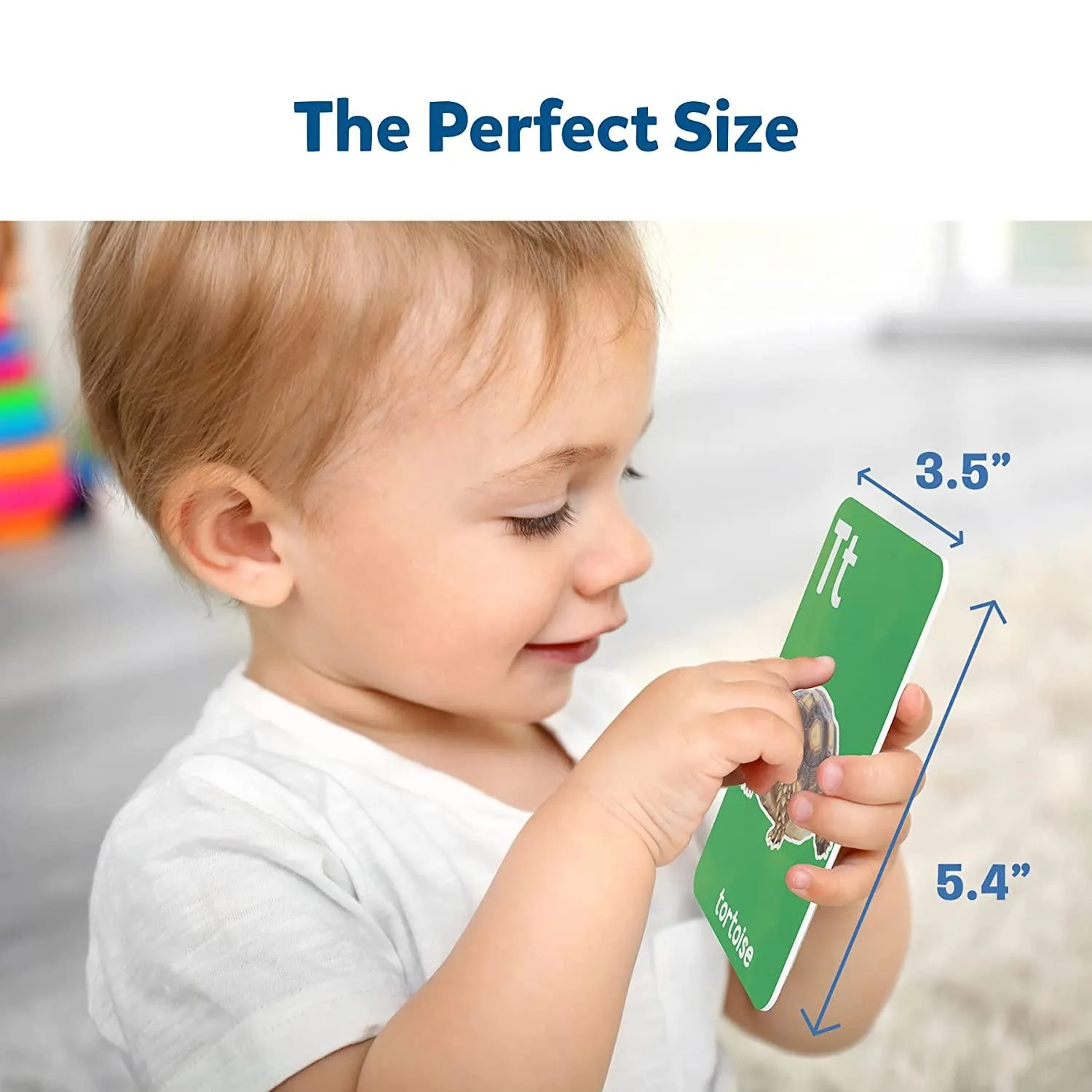 Skillmatics Letters & First 100 Words - 3 in 1 Educational Flash Cards for Ages 2 