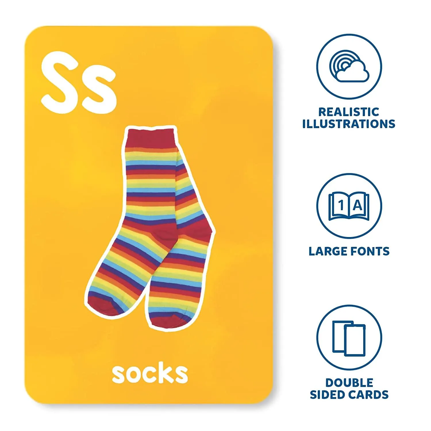 Skillmatics Letters & First 100 Words - 3 in 1 Educational Flash Cards for Ages 2 