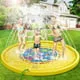 Splash Pad, 69 Inches No More Burst Sprinkle and Splash Play Mat Sprinkler for Kids Boys Girls Fun Splash Play Mat Summer Outdoor Sprinkler Pad Party Water Toys Extra Large Children’s Sprinkler Pool