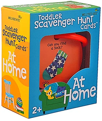 Toddler Scavenger Hunt Cooperative Card Game at Home