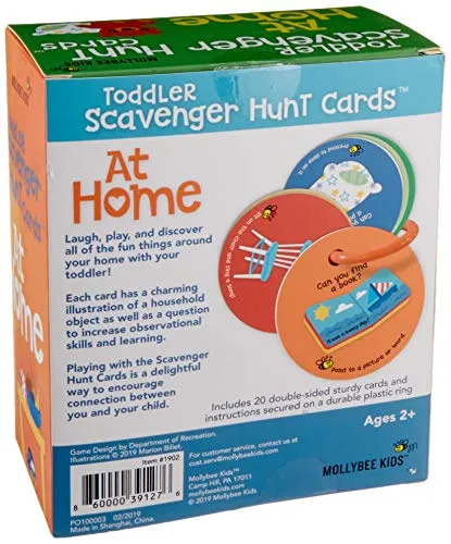 Toddler Scavenger Hunt Cooperative Card Game at Home