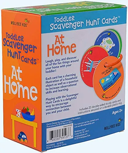 Toddler Scavenger Hunt Cooperative Card Game at Home