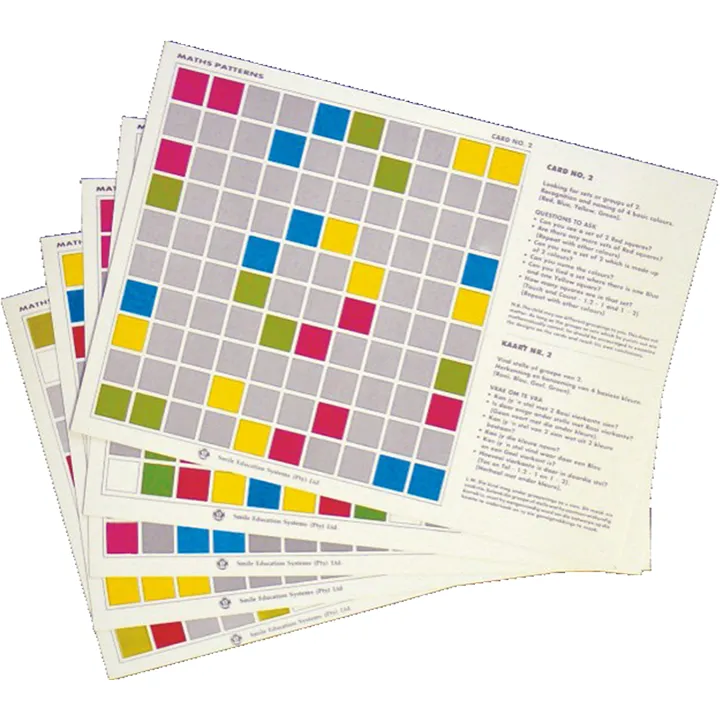 Touch & Count Cube Pattern Cards