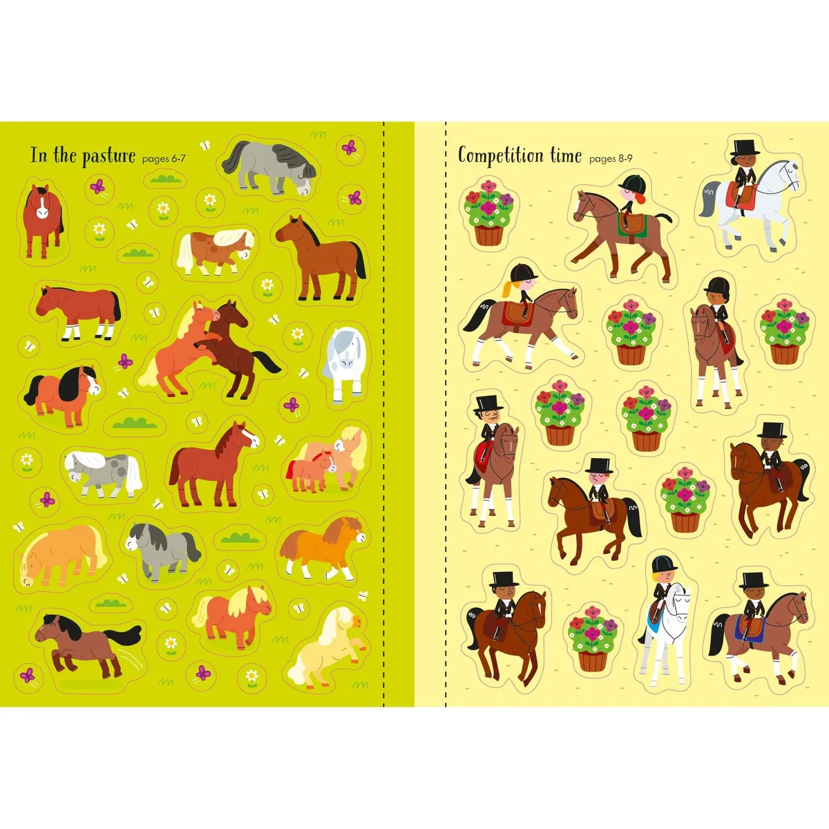 Usborne little first stickers horses and ponies