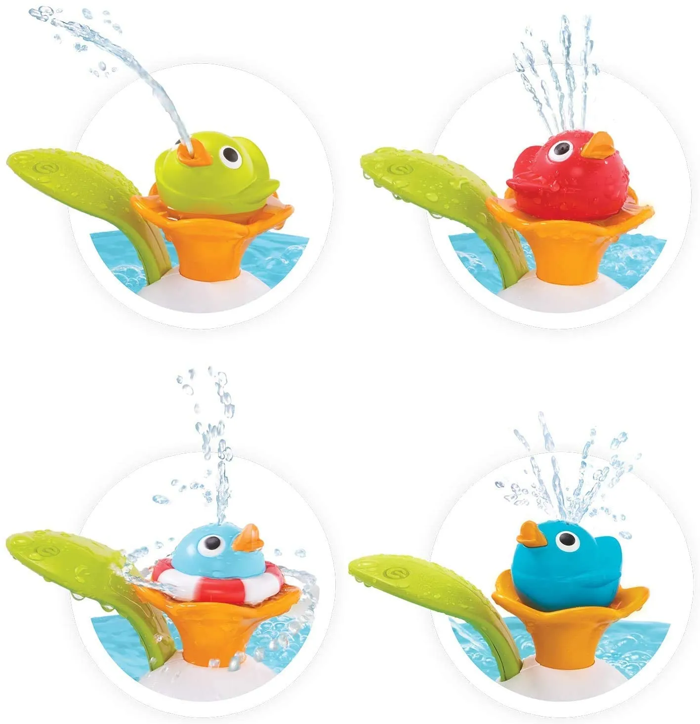 Yookidoo Magical Duck Race Kids Bath Toy  Multicolor - Pack of 4