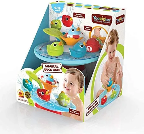 Yookidoo Magical Duck Race Kids Bath Toy  Multicolor - Pack of 4