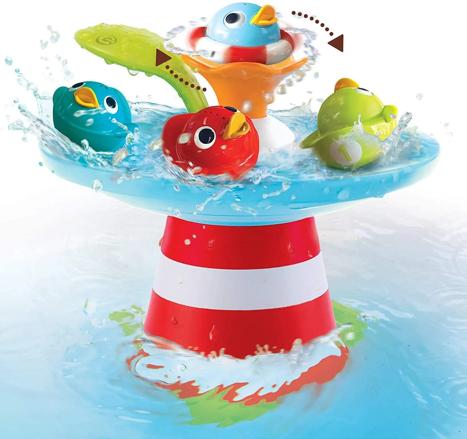 Yookidoo Magical Duck Race Kids Bath Toy  Multicolor - Pack of 4