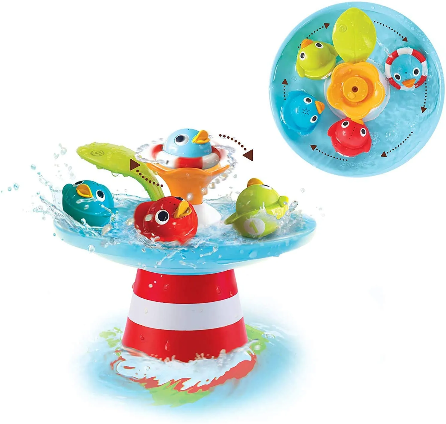 Yookidoo Magical Duck Race Kids Bath Toy  Multicolor - Pack of 4