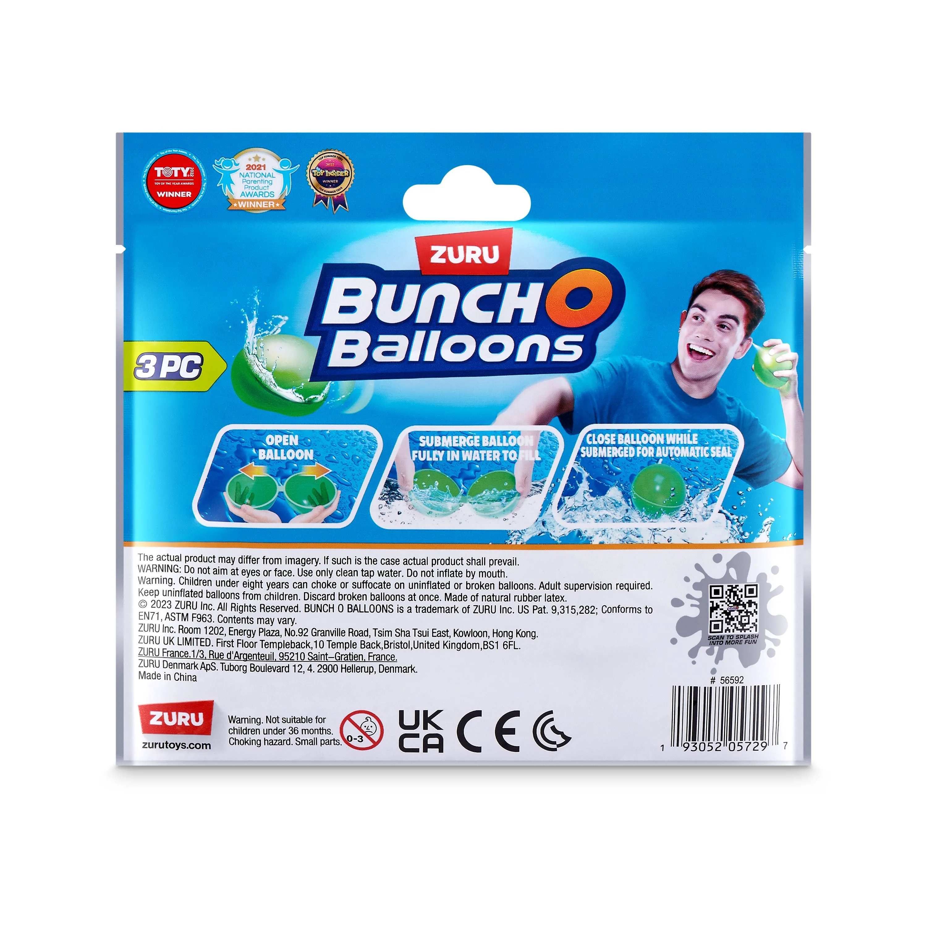 ZURU Bunch O Balloonsÿ Reusable Water Balloons 3 Pack
